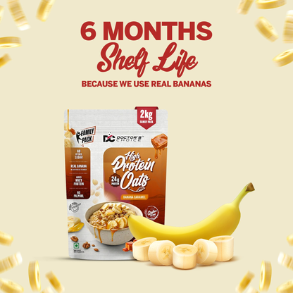 Image 6 of Doctor's Choice Protein Oats (Banana Caramel) 2 KG