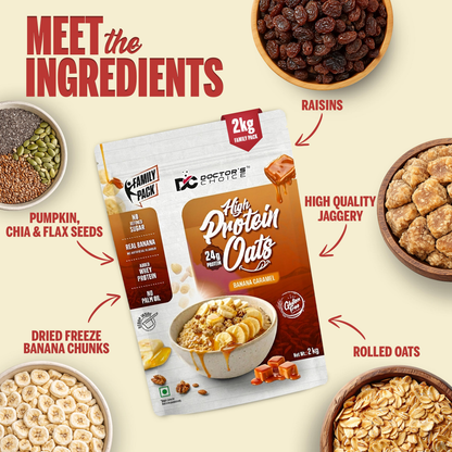Image 7 of Doctor's Choice Protein Oats (Banana Caramel) 2 KG