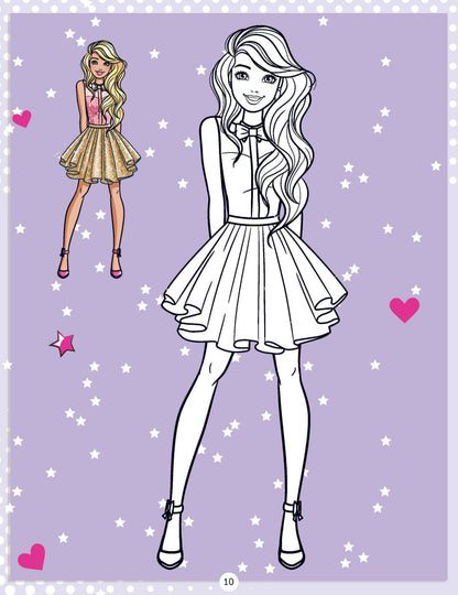 Image 5 of Dreamland Publications Barbie Copy Colouring Book : Children Drawing, Painting & Colouring Book