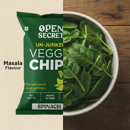 Image 3 of Open Secret Spinach Chips | Healthy Snacks, 0% Palm Oil, Contains Protein and Vegetables | Guilt Free