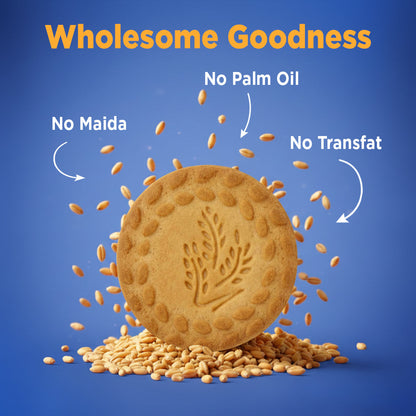 Image 4 of Open Secret Healthy Digestive Biscuit - 0% Maida, 0% Palm Oil, High Fibre - Goodness of Atta | Guilt Free