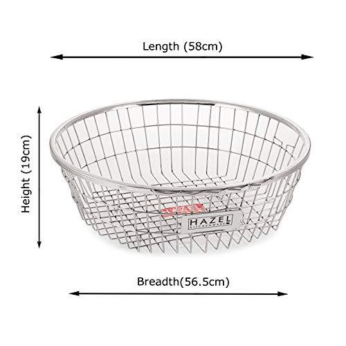 Image 5 of HAZEL Round Stainless Steel Dish Drainer Basket for Kitchen