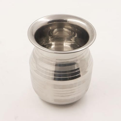 Image 3 of Spillbox Stainless Steel Lota | Kalash | Sombu | Theertha Sembu | Vessel |Jug | Karwachauth | Diwali | Mandir Wedding|Kamandal|Gangajal|Water Gangotri|Chambu 450ml