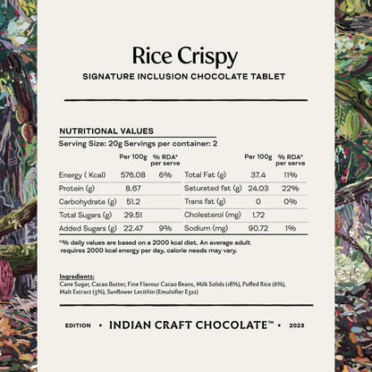 Image 7 of Manam Chocolate Signature Inclusion Tablet - Rice Crispy, 43% Malt Milk - 80g