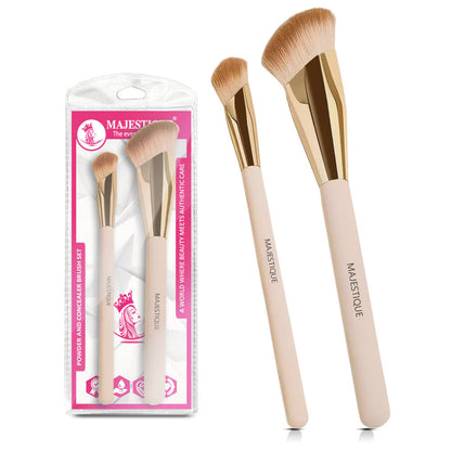 Image 1 of 2 Pcs for the product Majestique Premium Angular Makeup Brushes Set