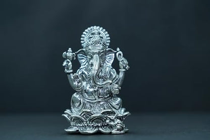 Image 3 of Dista Silvers Antique Lotus Ganesh 140g