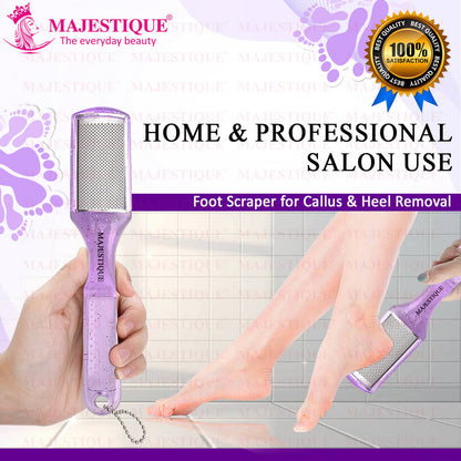 Image 6 of Majestique Foot Scraper for Callus & Heel Removal - Dry & Wet Pedicure Tool - Color May Vary