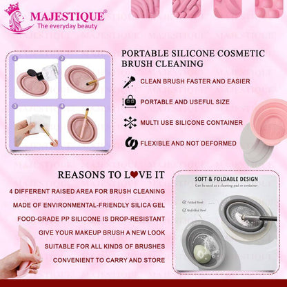 Image 6 of Majestique Silicone Makeup Brush Cleaner Pad
