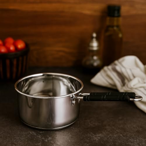 Image 5 of neelam Stainless Steel Sauce Pan, 1150ml, 1 Piece (Silver)