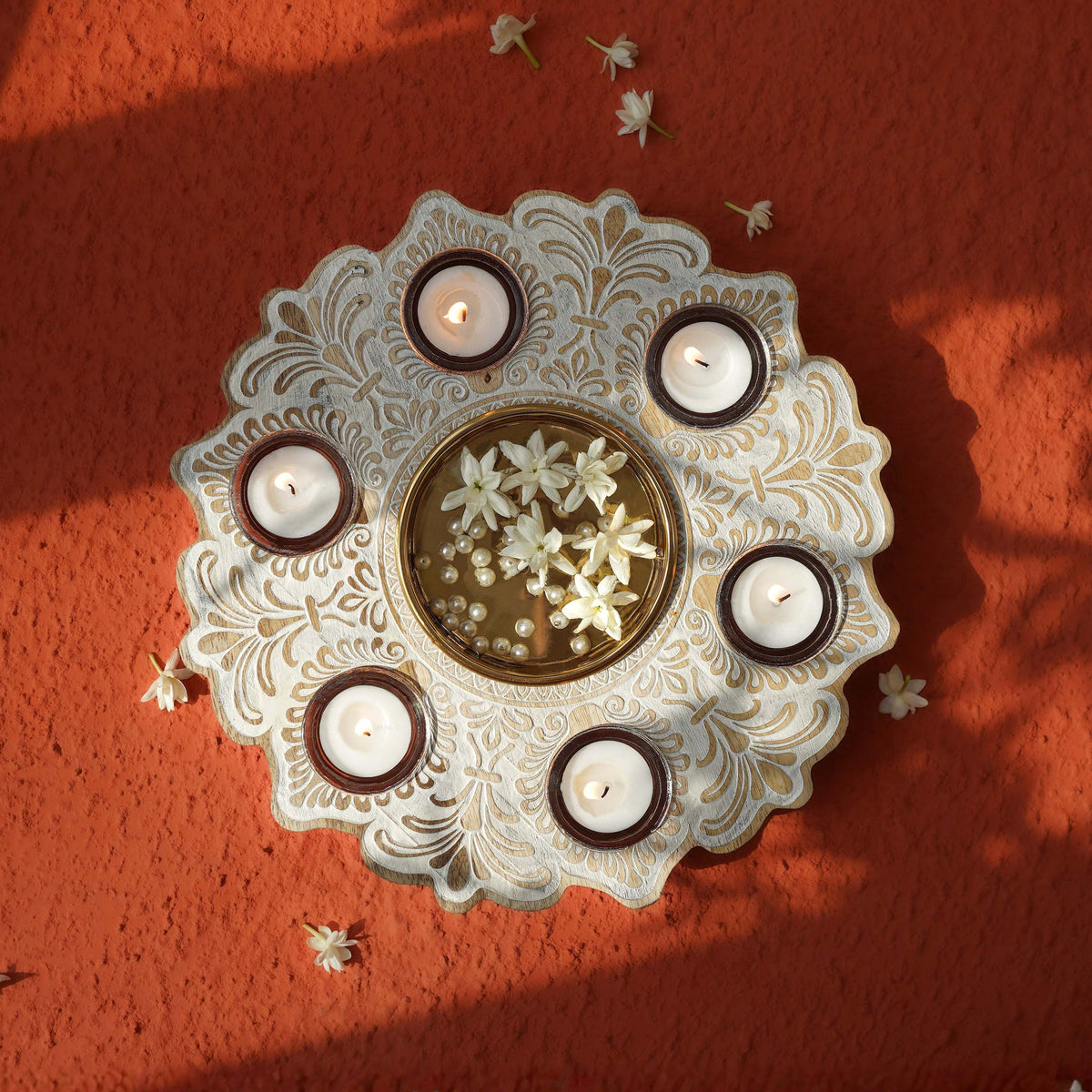 Image 2 of Behoma Mandala Urli – White