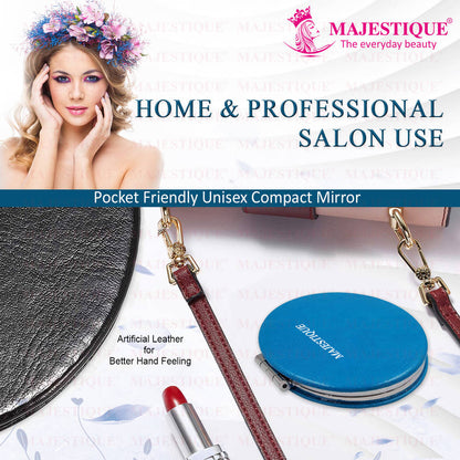 Image 5 of Majestique Professional Pocket Makeup Mirror, Foldable Mirror With Compact Size