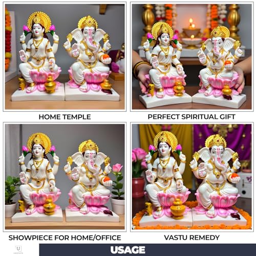 Image 6 of UNOVATE Laxmi Ganesh Idol Pair