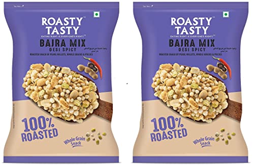 Image 4 of Bajra Mix Desi Spicy / 200 g (Pack of 2) for the product Roasty Tasty Bajra Mix Desi Spicy Millet Namkeen