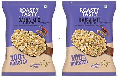 Image 4 of Bajra Mix Desi Spicy / 200 g (Pack of 2) for the product Roasty Tasty Bajra Mix Desi Spicy Millet Namkeen