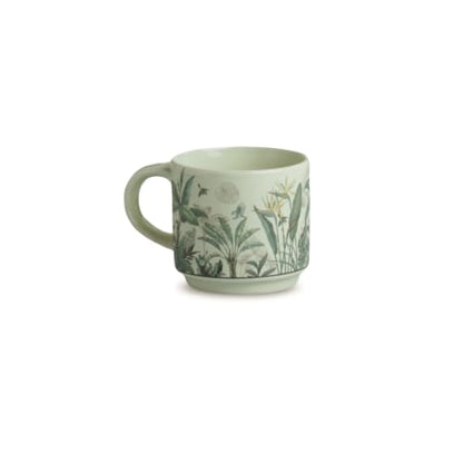 Image 3 of ExclusiveLane Jungle Brew Decal Ceramic Tea Cups Set of 4 200 ml