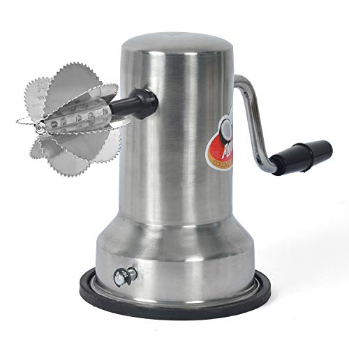 Image 3 of ANJALI Sleekmat Coconut Scrapper (Silver, Steel)