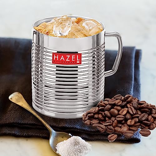 Image 4 of HAZEL Stainless Steel Cup Set of 2, 300 ml Each