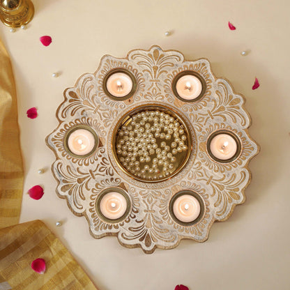 Image 3 of Behoma Mandala Urli – White