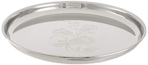 Image 2 of neelam Stainless Steel Thali Set 33 cm, Set of 12