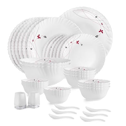 Image 5 of 35 pieces for the product CELLO Lush Fiesta Dazzle Series Opalware Dinner Set