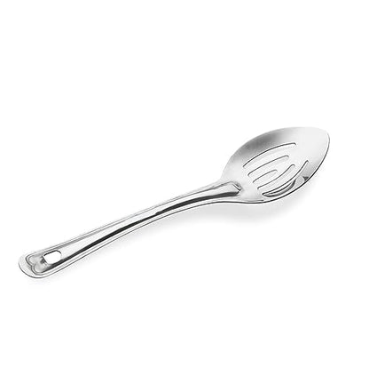 Image 1 of Default Title for the product Crystal Slotted Basting Stainless Steel Serving Spoon, Silver
