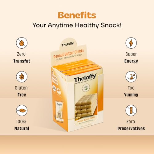 Image 4 of THELOFFY Premium Peanut Butter Chikki | Gajak | So Soft Chikki | Groundnut Brittle | Indian Sweets & Snacks | Kadalai Mittai - 100g (Pack of 5)