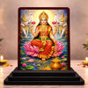 Image 1 of Default Title for the product HD Printed Maa Lakshmi Wooden Idol 4x5 Inch Traditional Pooja Spiritual Showpiece