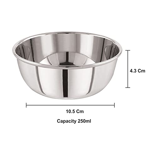 Image 6 of neelam Stainless Steel 6, 22 Gauge Prem 250 ml Vati
