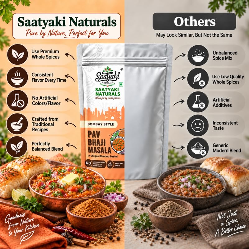 Image 8 of SAATYAKI NATURALS Pav Bhaji Masala