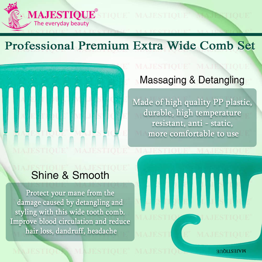 Image 3 of Majestique Premium Extra Wide Comb Set