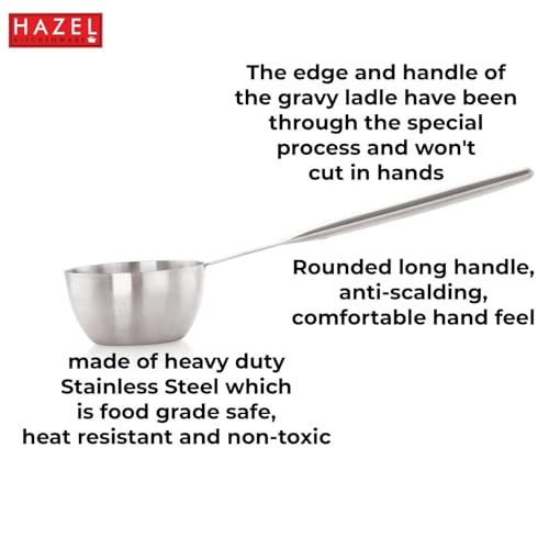 Image 6 of HAZEL Stainless Steel Ladle for Kitchen 280 ml