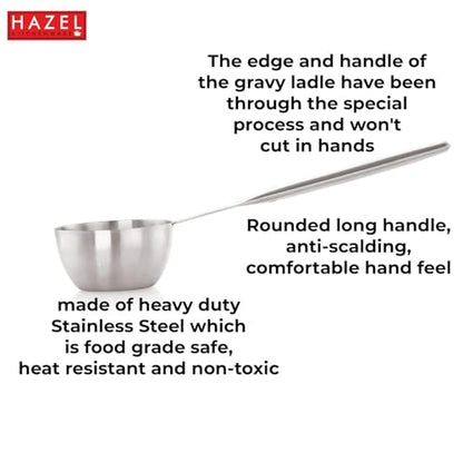 Image 6 of HAZEL Stainless Steel Ladle for Kitchen 280 ml