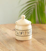 Image 1 of Default Title for the product ExclusiveLane Art Of Warli Ceramic Pickle Jars for Dining Table 280 ml