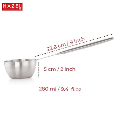 Image 5 of HAZEL Stainless Steel Ladle for Kitchen 280 ml