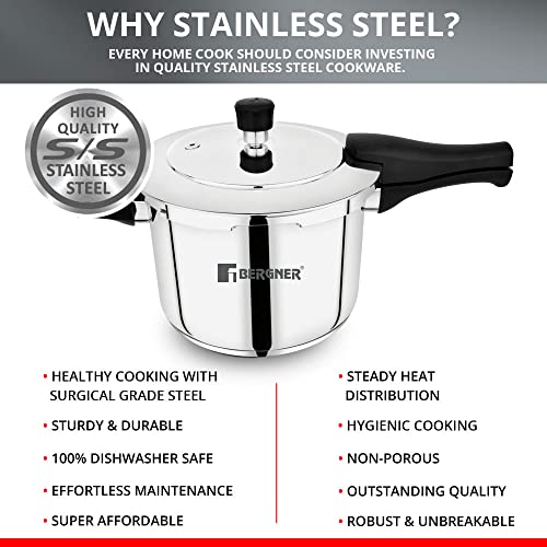 Image 6 of Bergner Pura Stainless Steel Pressure Cooker