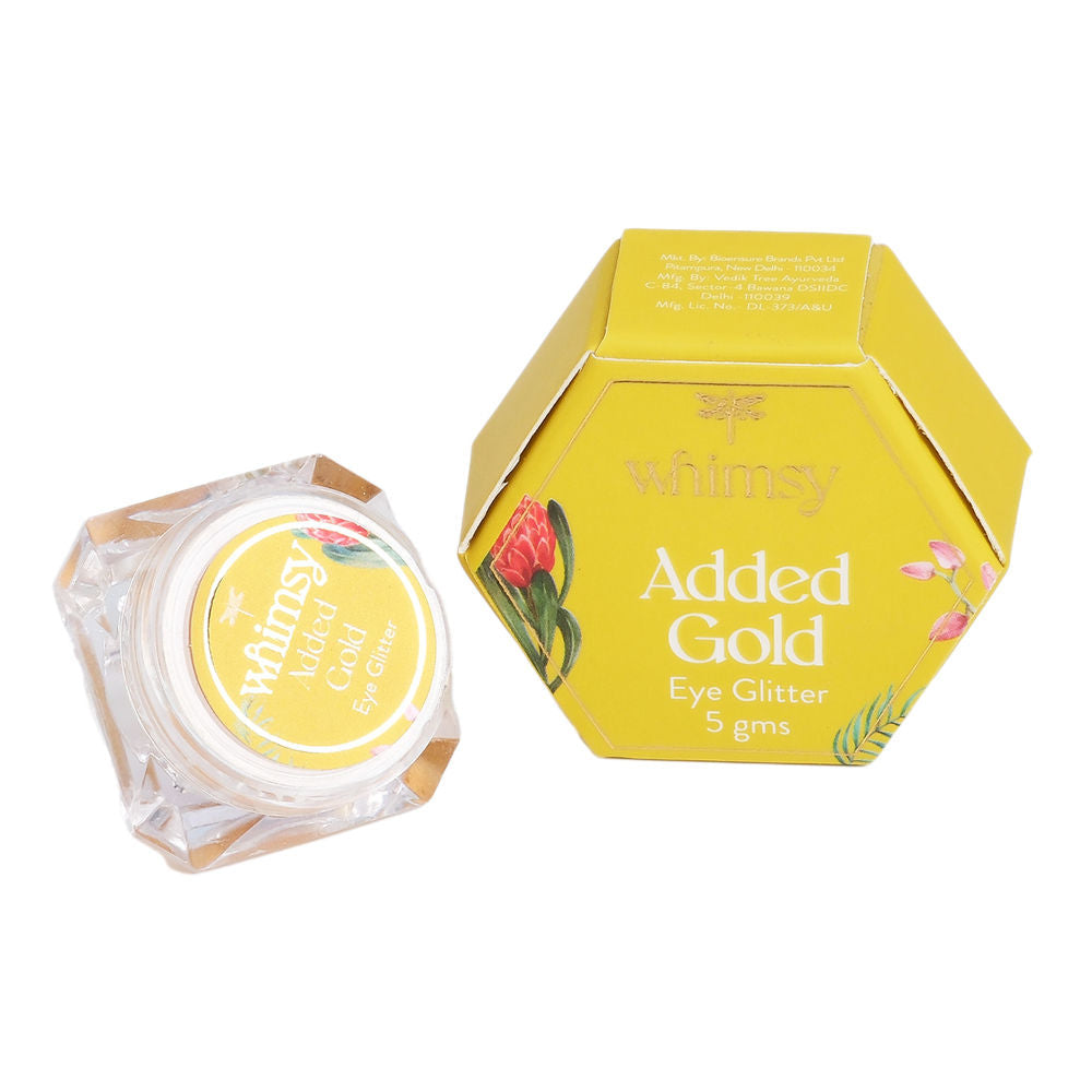 Image 1 of 5 gm / Added Gold / Pack of 1 for the product Whimsy Beauty Safe & Organic Eye Glitter