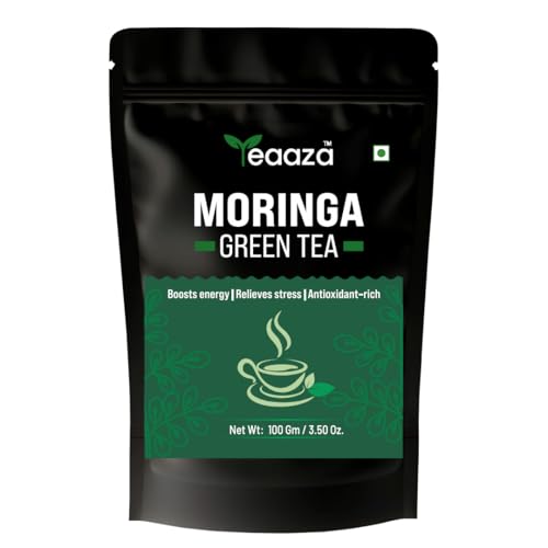 Image 1 of Pack of 1 for the product Teaaza Moringa Green Tea 100 Grams -50 Cups