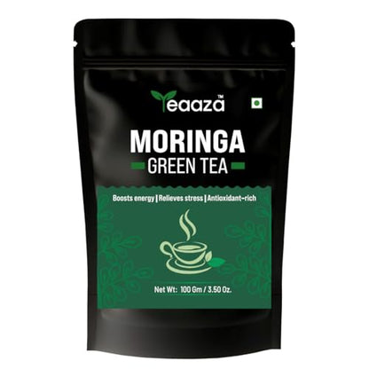 Image 1 of Pack of 1 for the product Teaaza Moringa Green Tea 100 Grams -50 Cups