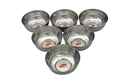 Image 5 of HAZEL Stainless Steel Bowl Set 150 ml Pack of 6