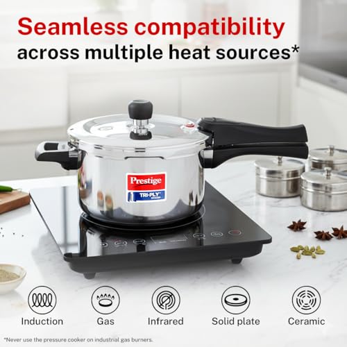 Image 6 of Prestige 3 Litre TRIPLY Svachh Outer Lid Pressure Cooker