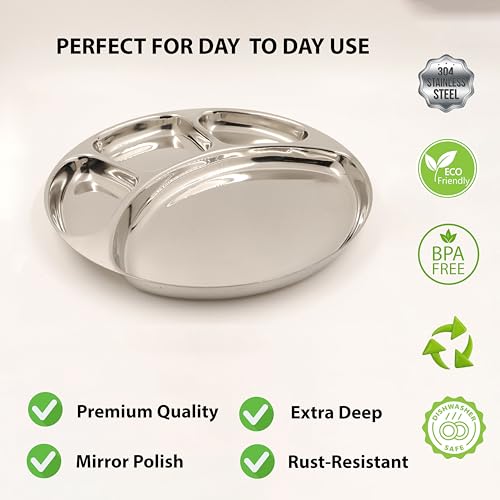 Image 23 of Spillbox Stainless Steel Tiffin Plate