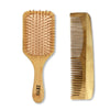 Image 1 of Pack of 1 for the product ZEYU Wooden Hair Brush And Wooden Comb With Bamboo Bristles