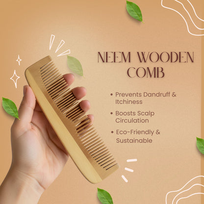 Image 4 of ZEYU Wooden Hair Brush And Wooden Comb With Bamboo Bristles