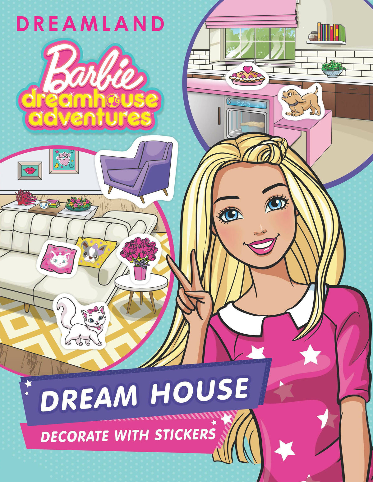 Image 1 of Dreamland Publications Barbie Dreamhouse Adventures -Dream House Decorate with Stickers