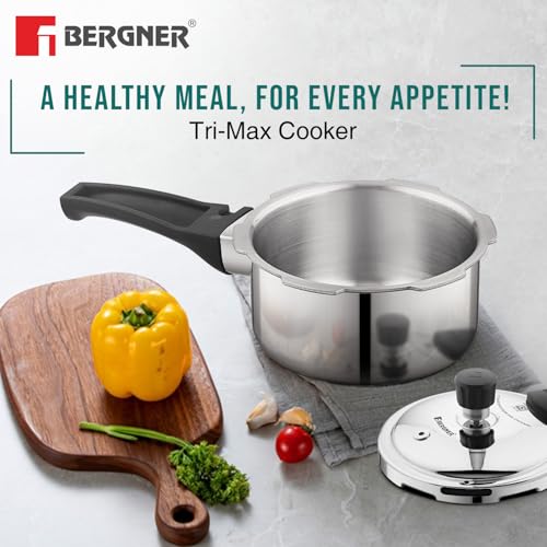 Image 6 of BERGNER Trimax Triply Stainless Steel Pressure Pan 3 Liters