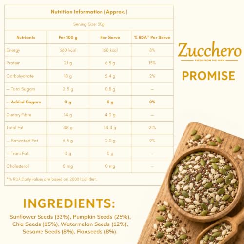 Image 2 of Zucchero Premium Seed Mix - 6 in 1 Super Mix (400g)