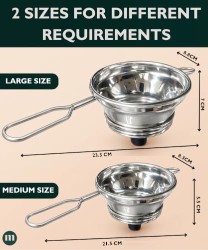 Image 3 of MARU Steel Strainer/Chai Channi Set of 2 pcs (Large & Medium)