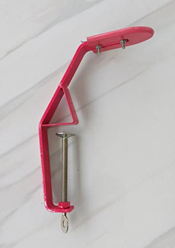 Image 2 of Spicado Traders Coconut Scraper/Grater/Chirava Steel with Stainless Steel Blade - 1 Piece (Powder Coated - Red)