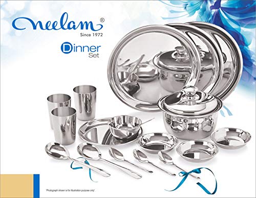 Image 10 of neelam Stainless Steel Dinner Set