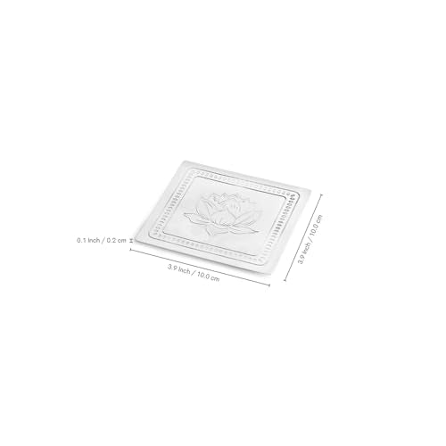Image 6 of ExclusiveLane Silver Rose Iron Coasters for Hot Tea Cup Set of 4